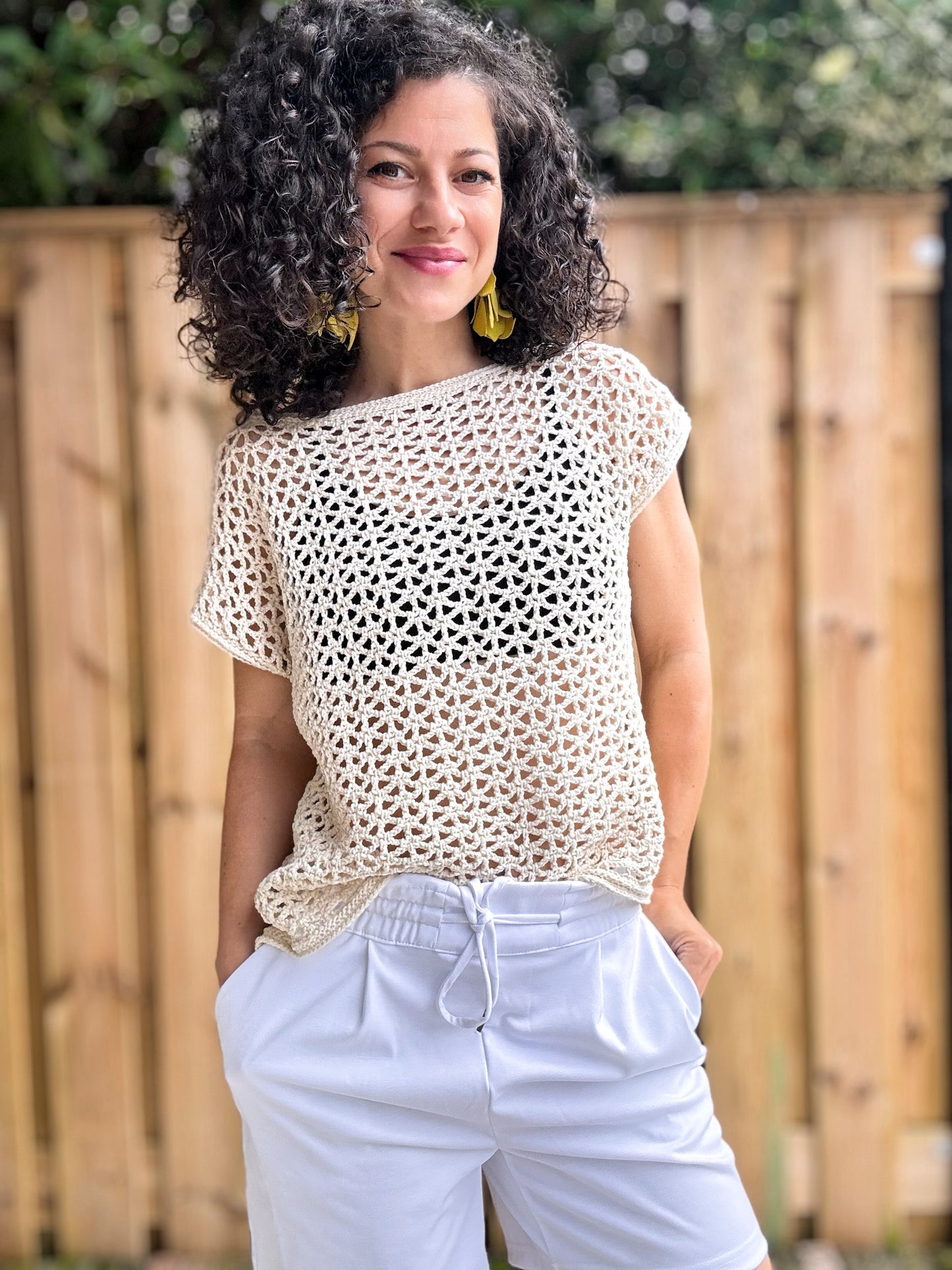 Crochet Pattern // Lace Meadow Tee