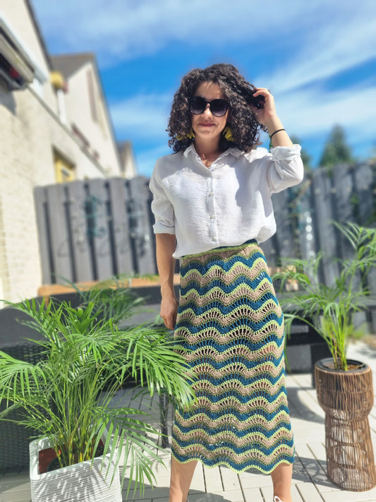 Crochet Pattern // Wavy Skirt