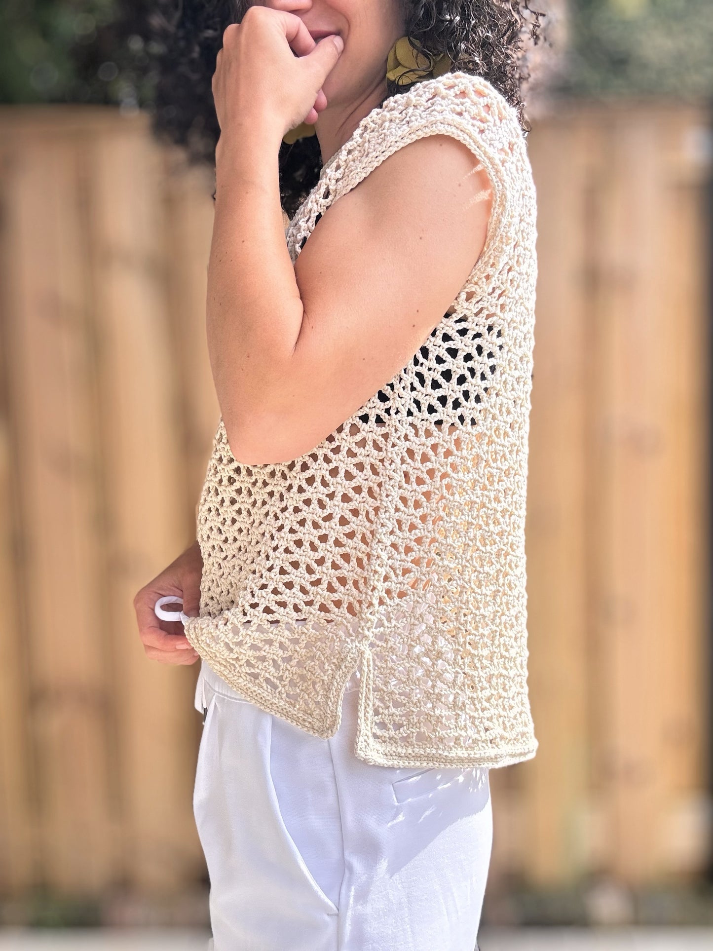 Crochet Pattern // Lace Meadow Tee