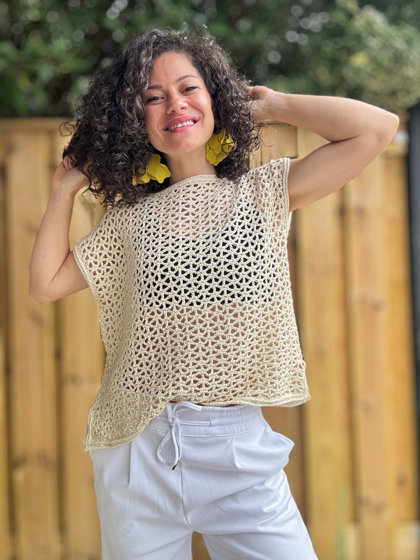 Crochet Pattern // Lace Meadow Tee