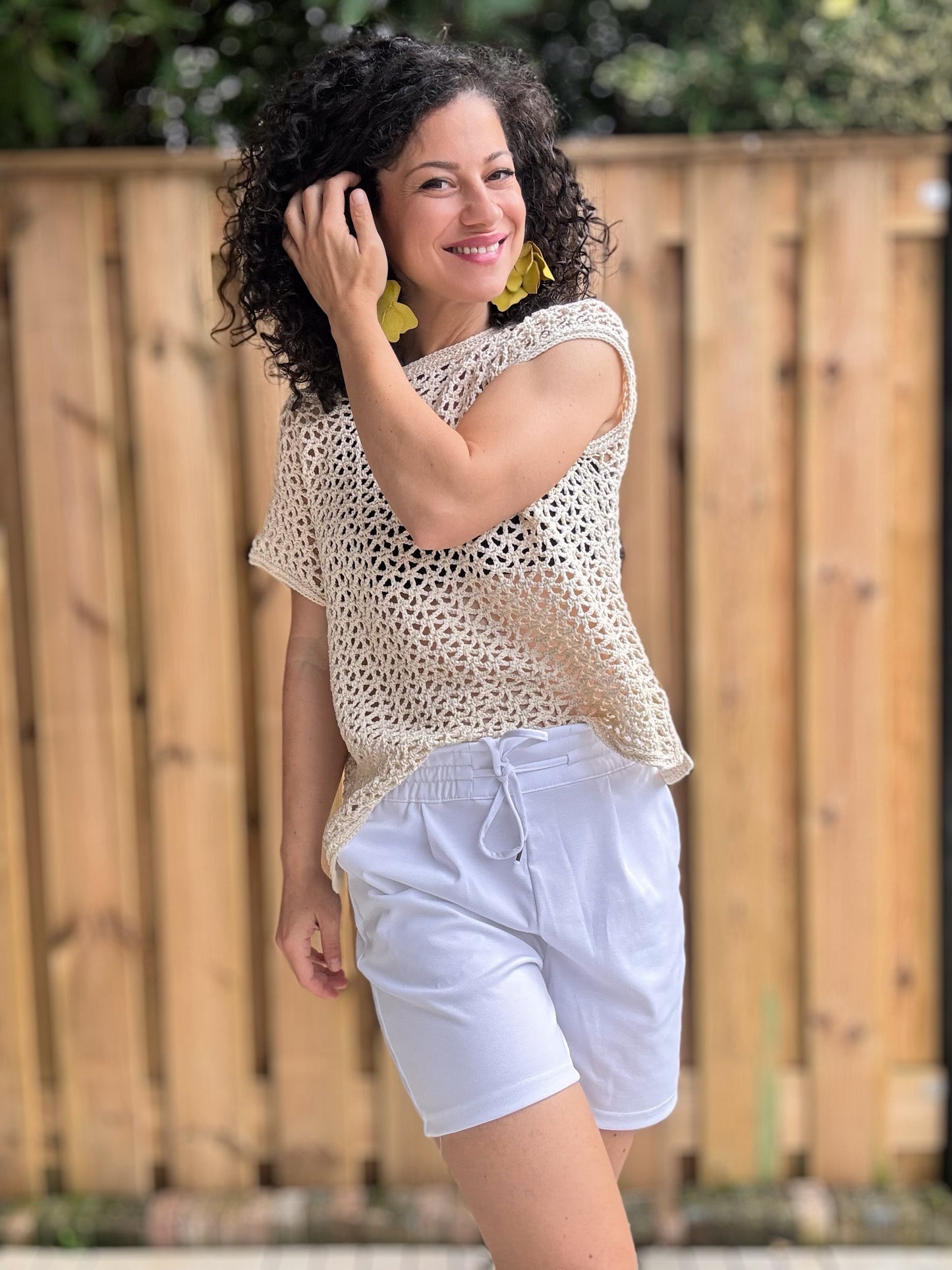 Crochet Pattern // Lace Meadow Tee