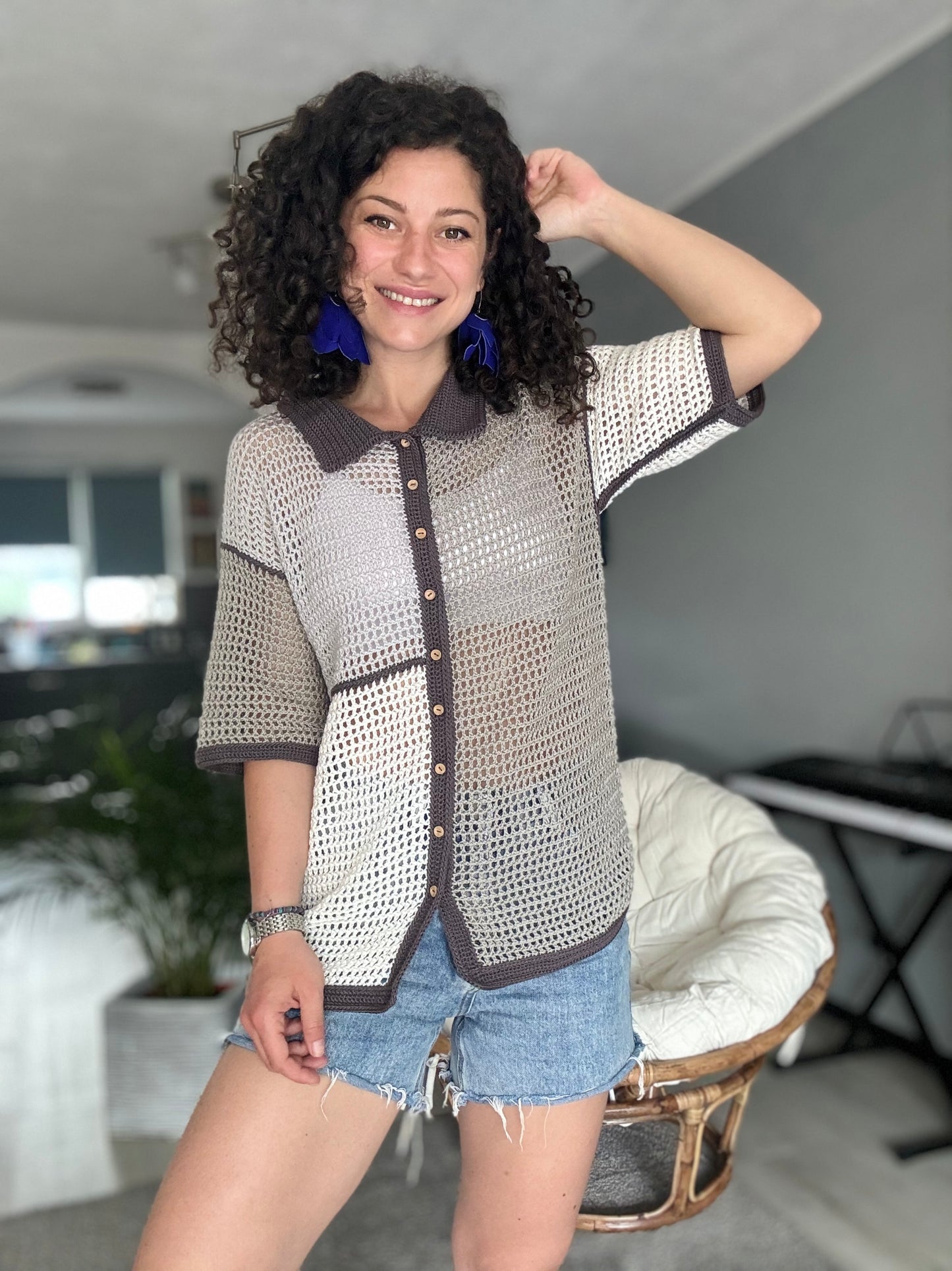 Sunset Breeze Shirt Crochet Pattern