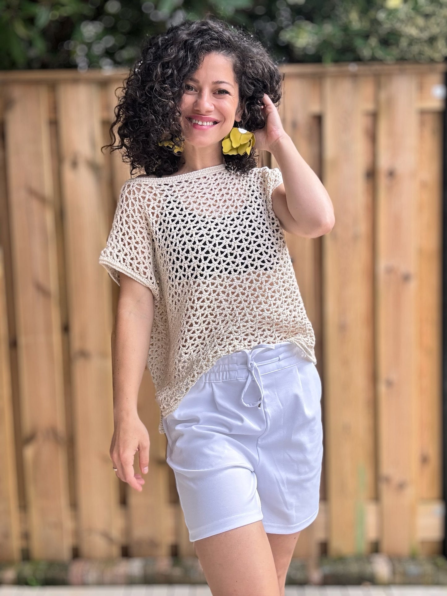Crochet Pattern // Lace Meadow Tee
