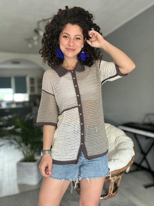 Sunset Breeze Shirt Crochet Pattern