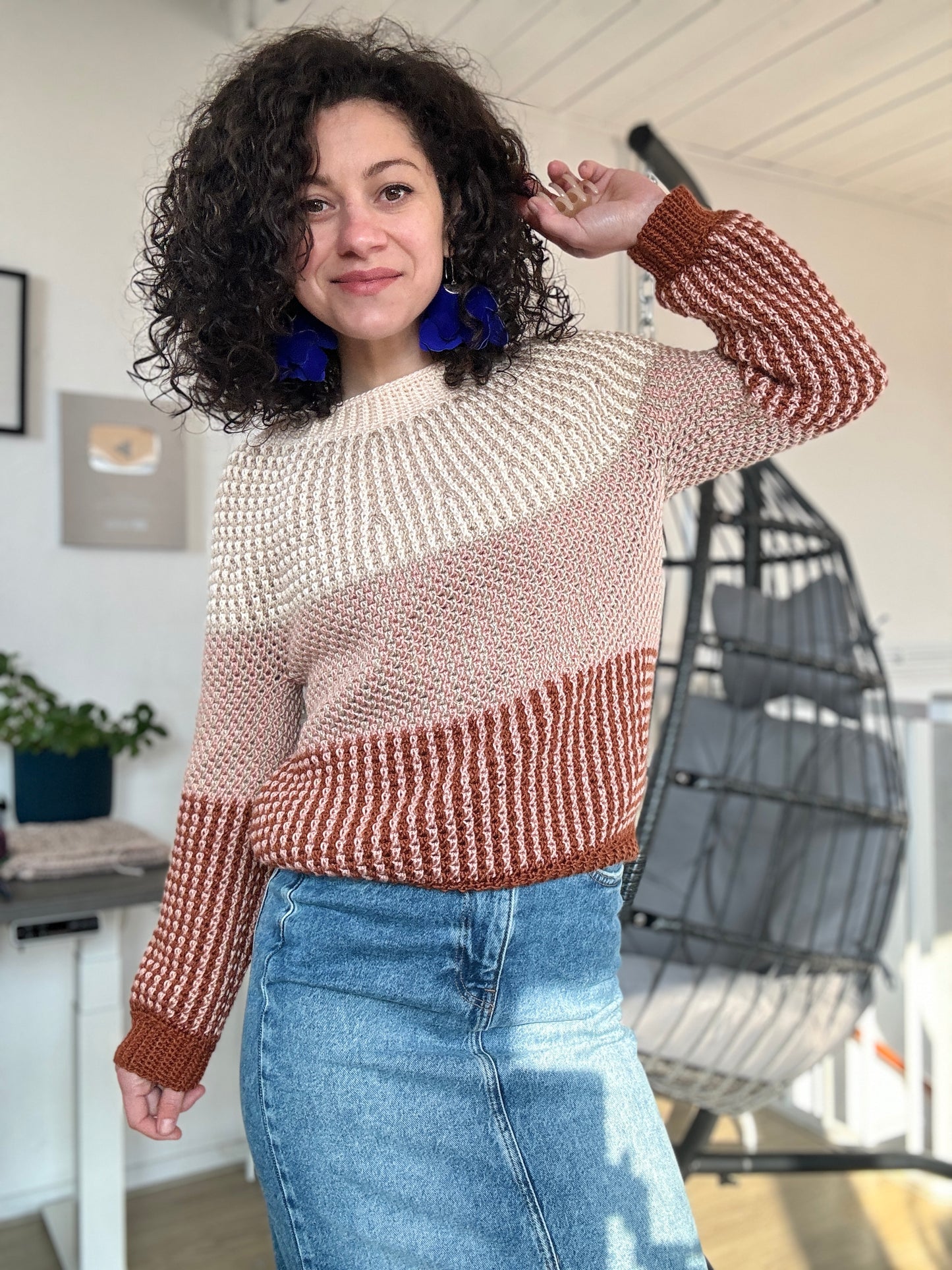 Medley Sweater Crochet Pattern: Unleash your Creativity with Mosaic Crochet Technique!