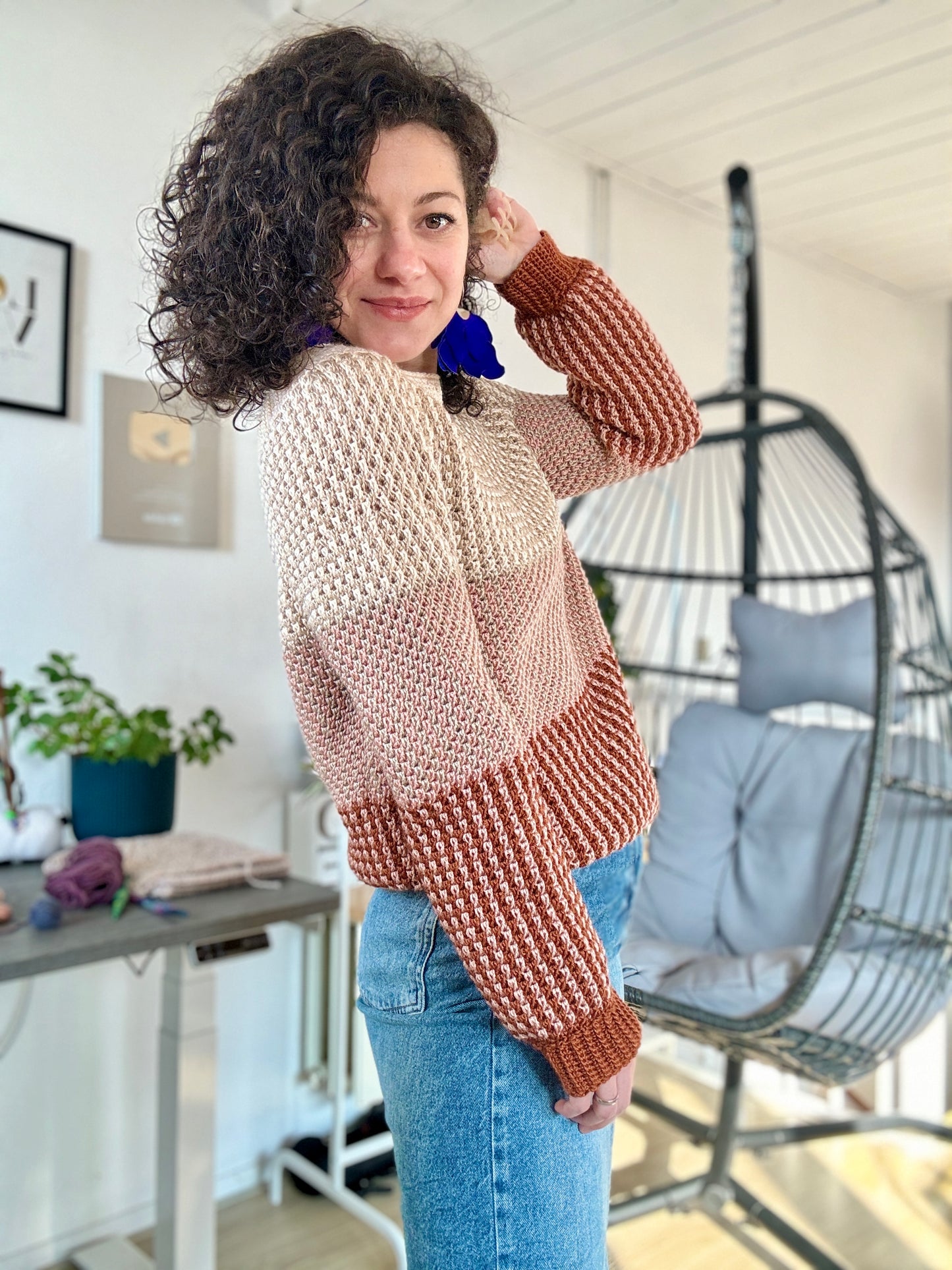 Medley Sweater Crochet Pattern: Unleash your Creativity with Mosaic Crochet Technique!