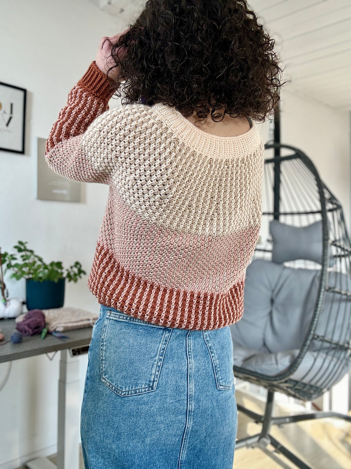 Medley Sweater Crochet Pattern: Unleash your Creativity with Mosaic Crochet Technique!