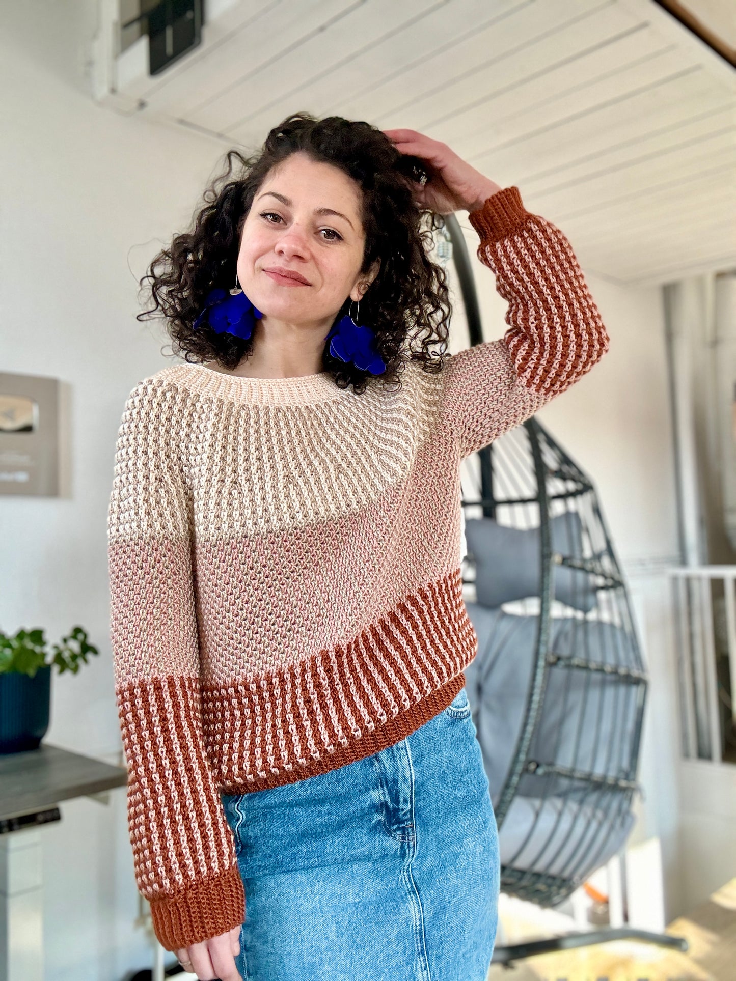Medley Sweater Crochet Pattern: Unleash your Creativity with Mosaic Crochet Technique!