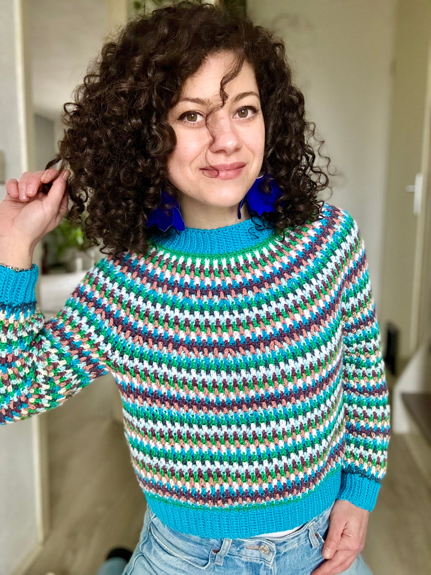 Medley Sweater Crochet Pattern: Unleash your Creativity with Mosaic Crochet Technique!