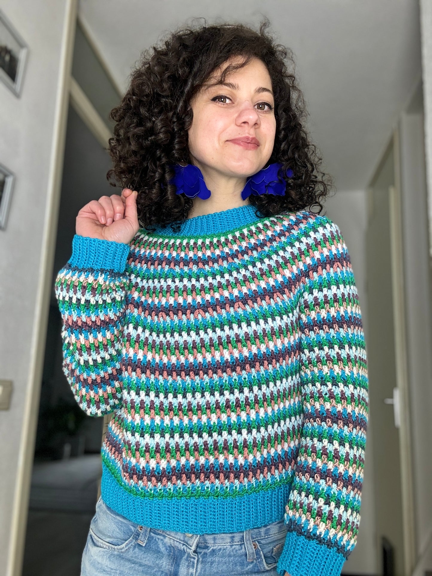 Medley Sweater Crochet Pattern: Unleash your Creativity with Mosaic Crochet Technique!