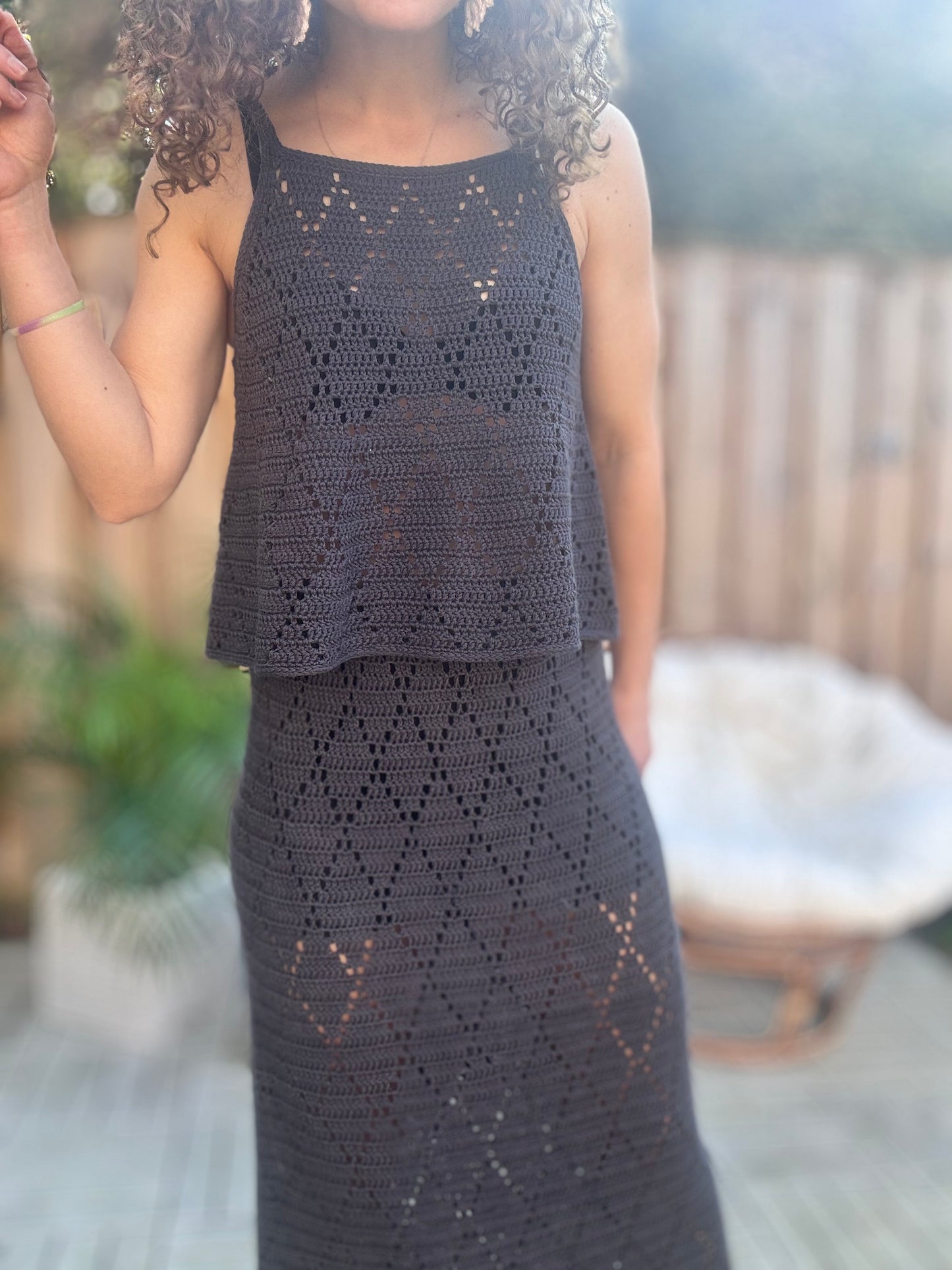 The Light & Mist Collection – 4 Crochet Patterns (2 Tops + 2 Skirts PDF Bundle)