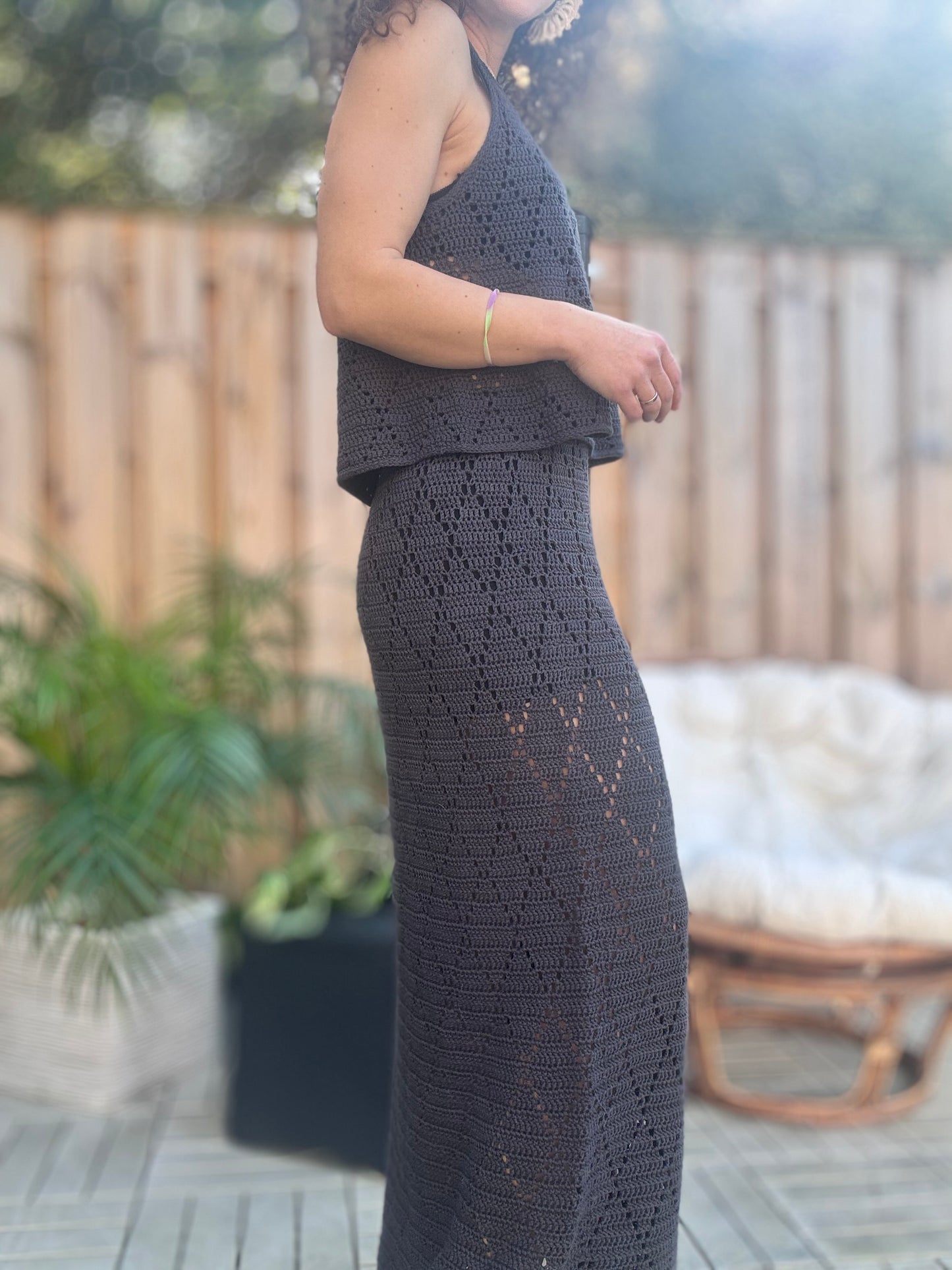 Evening Mist Set – Crochet Lace Top & Skirt Pattern Bundle (PDF)
