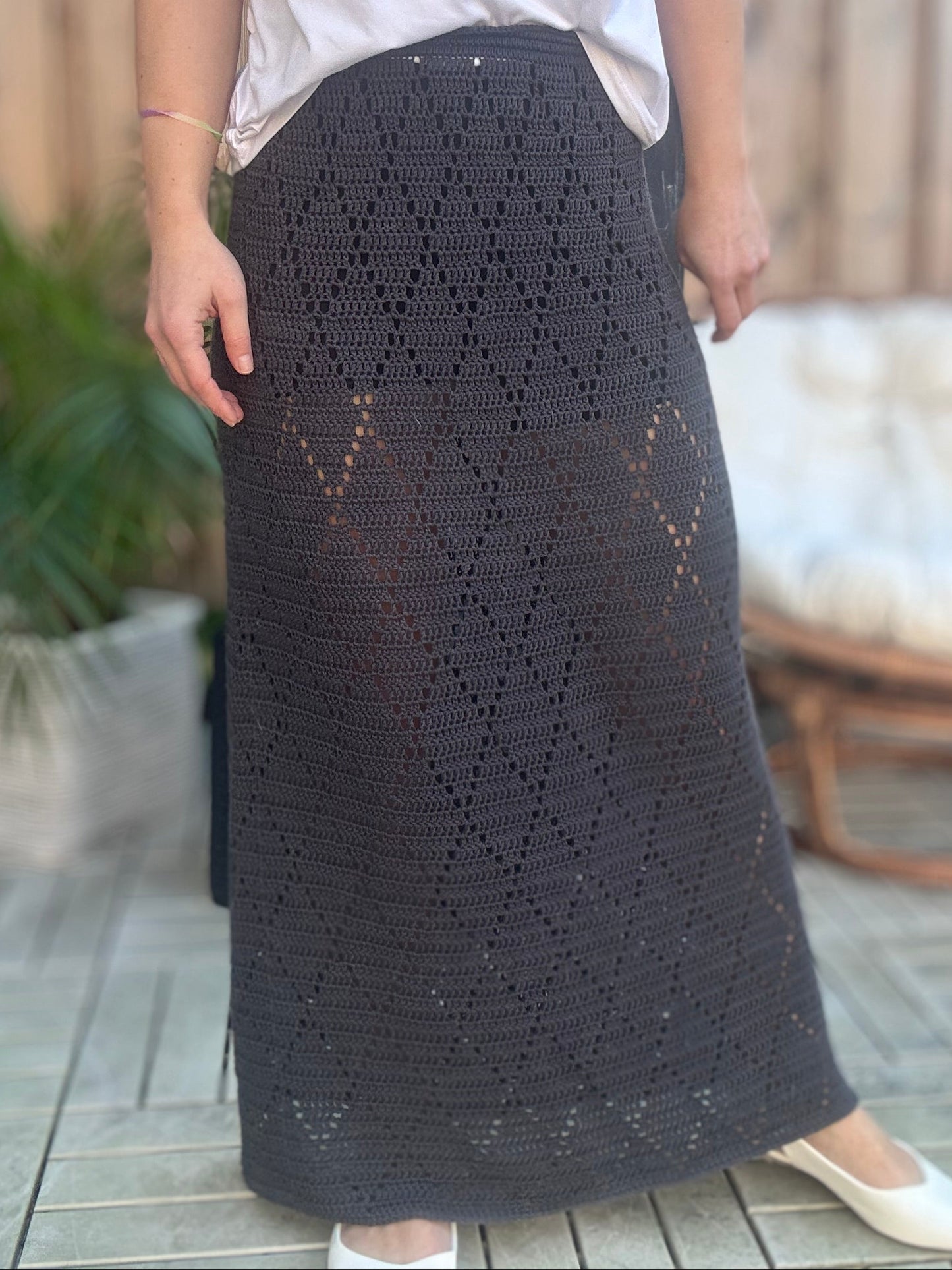 Evening Mist Skirt – Crochet Lace Skirt Pattern (PDF)