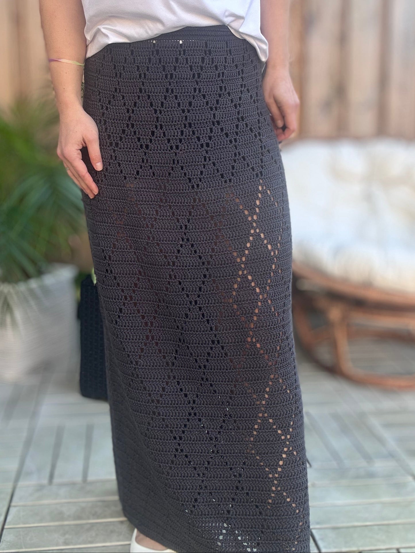 Evening Mist Skirt – Crochet Lace Skirt Pattern (PDF)