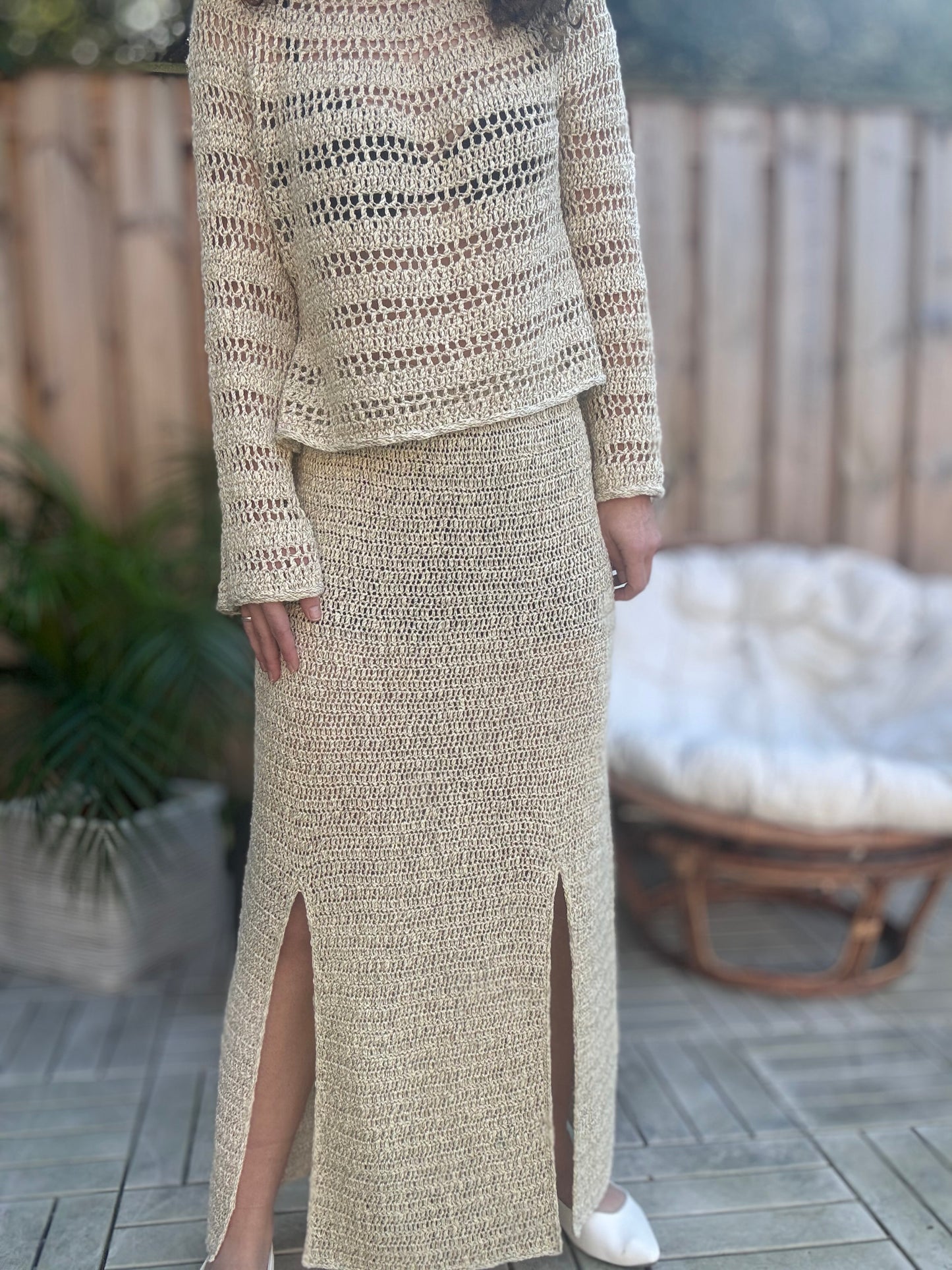The Light & Mist Collection – 4 Crochet Patterns (2 Tops + 2 Skirts PDF Bundle)
