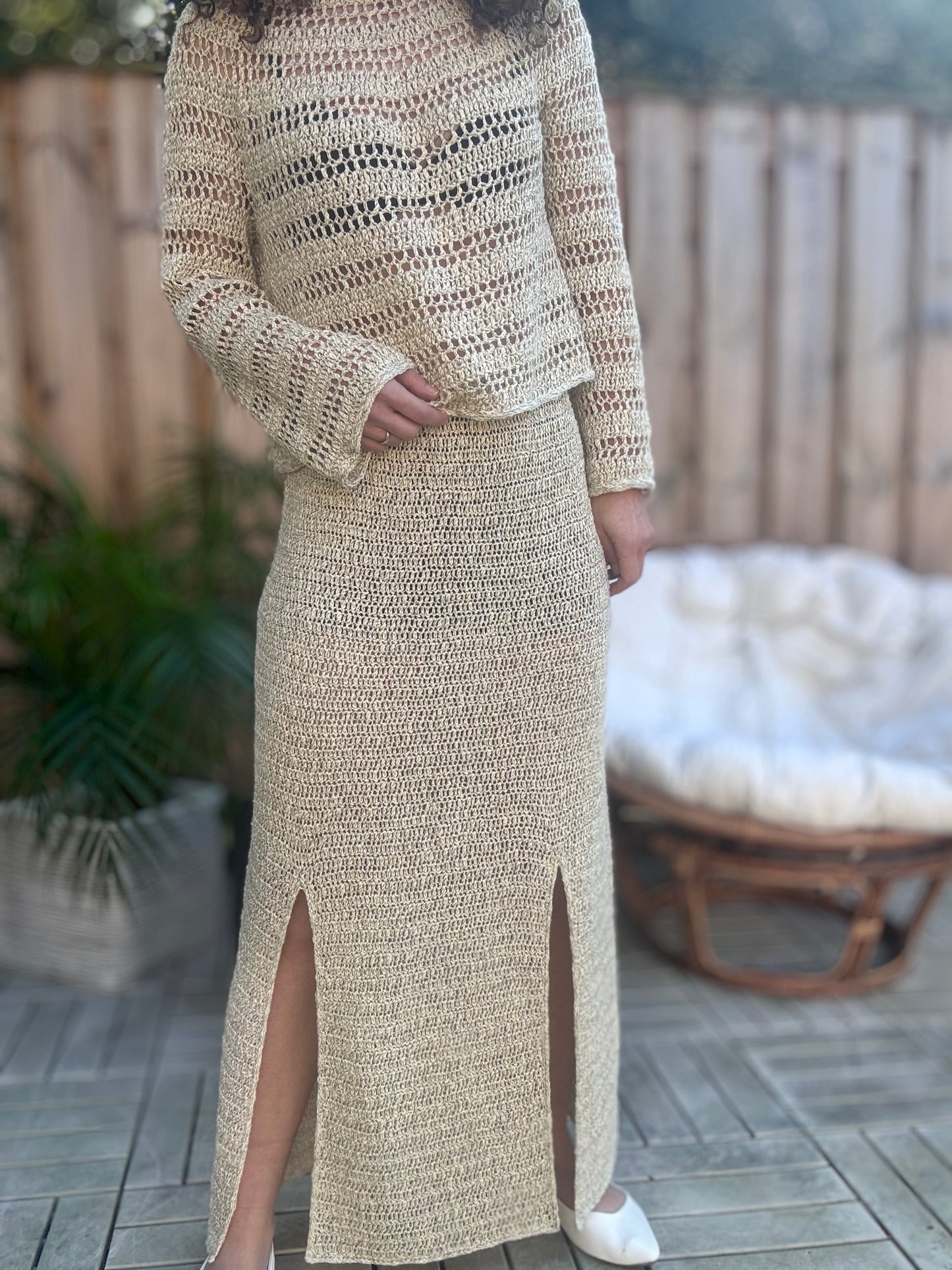 The Light & Mist Collection – 4 Crochet Patterns (2 Tops + 2 Skirts PDF Bundle)
