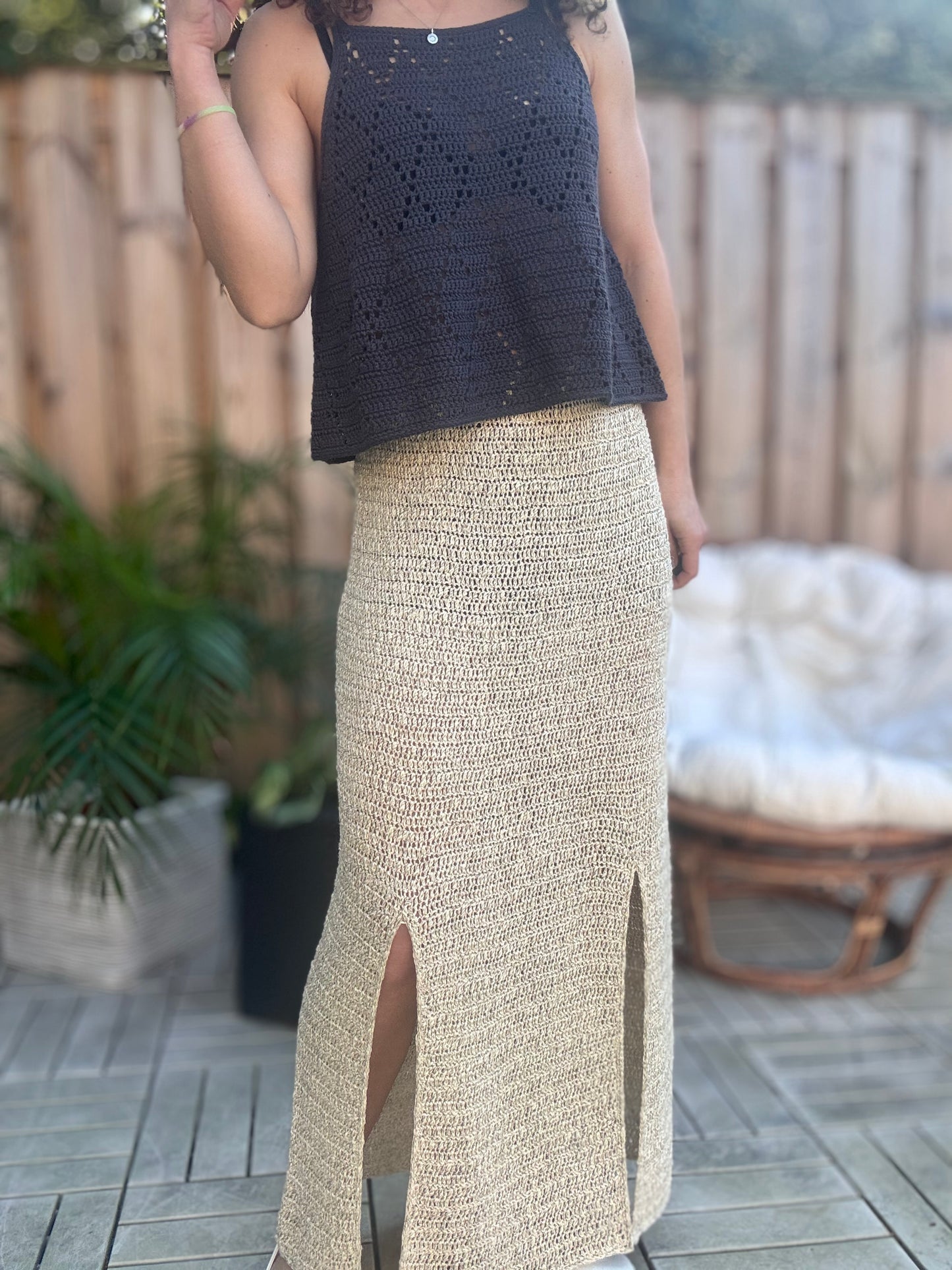 The Light & Mist Collection – 4 Crochet Patterns (2 Tops + 2 Skirts PDF Bundle)