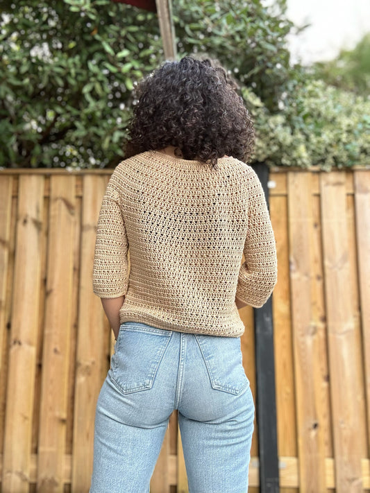 Crochet Pattern // Coral Blouse