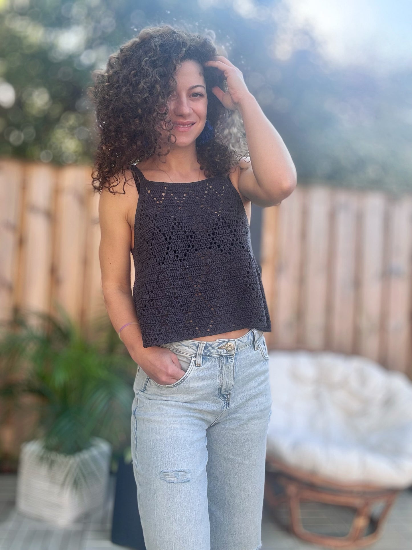 Evening Mist Top – Crochet Lace Top Pattern (PDF)