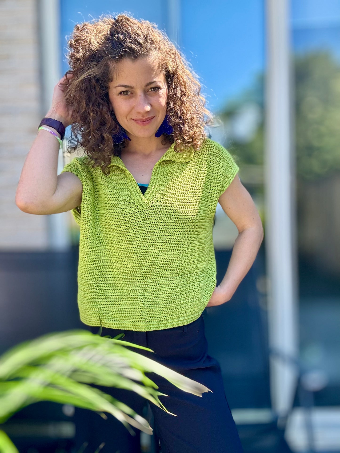 The Polo T-Shirt Crochet Pattern | Oversized, Drop-Shoulder Design (XS–5XL)