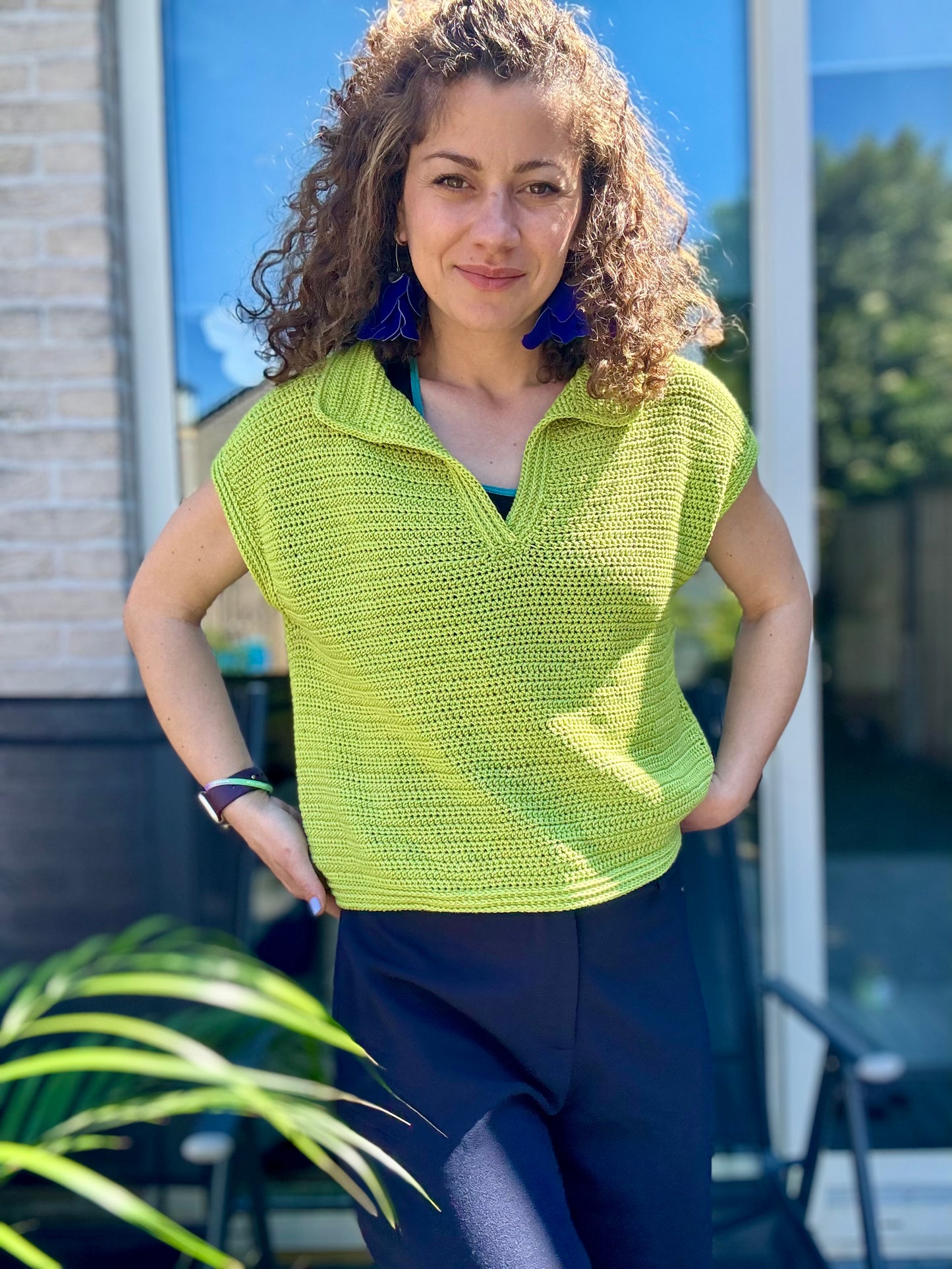 The Polo T-Shirt Crochet Pattern | Oversized, Drop-Shoulder Design (XS–5XL)