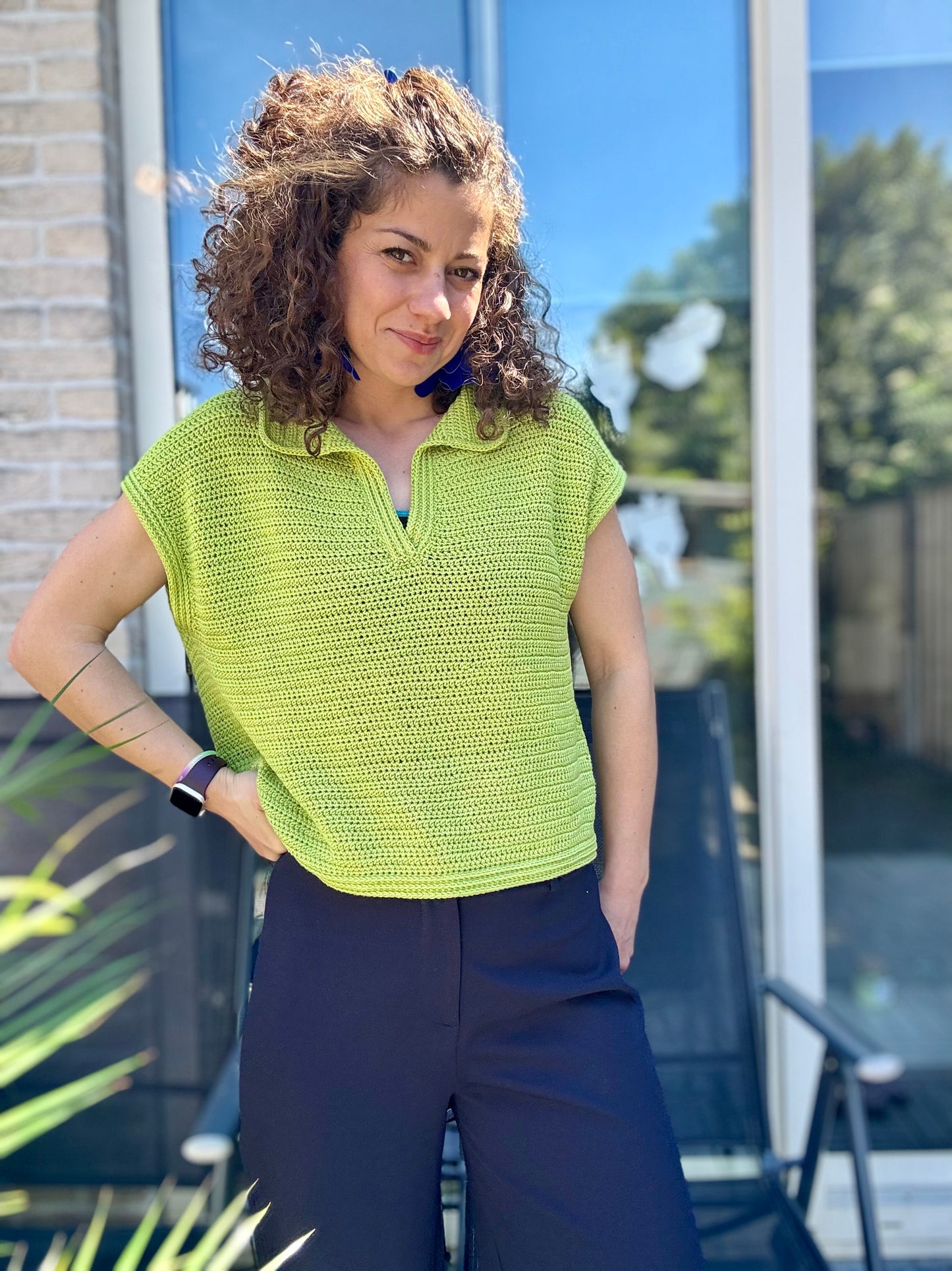 The Polo T-Shirt Crochet Pattern | Oversized, Drop-Shoulder Design (XS–5XL)