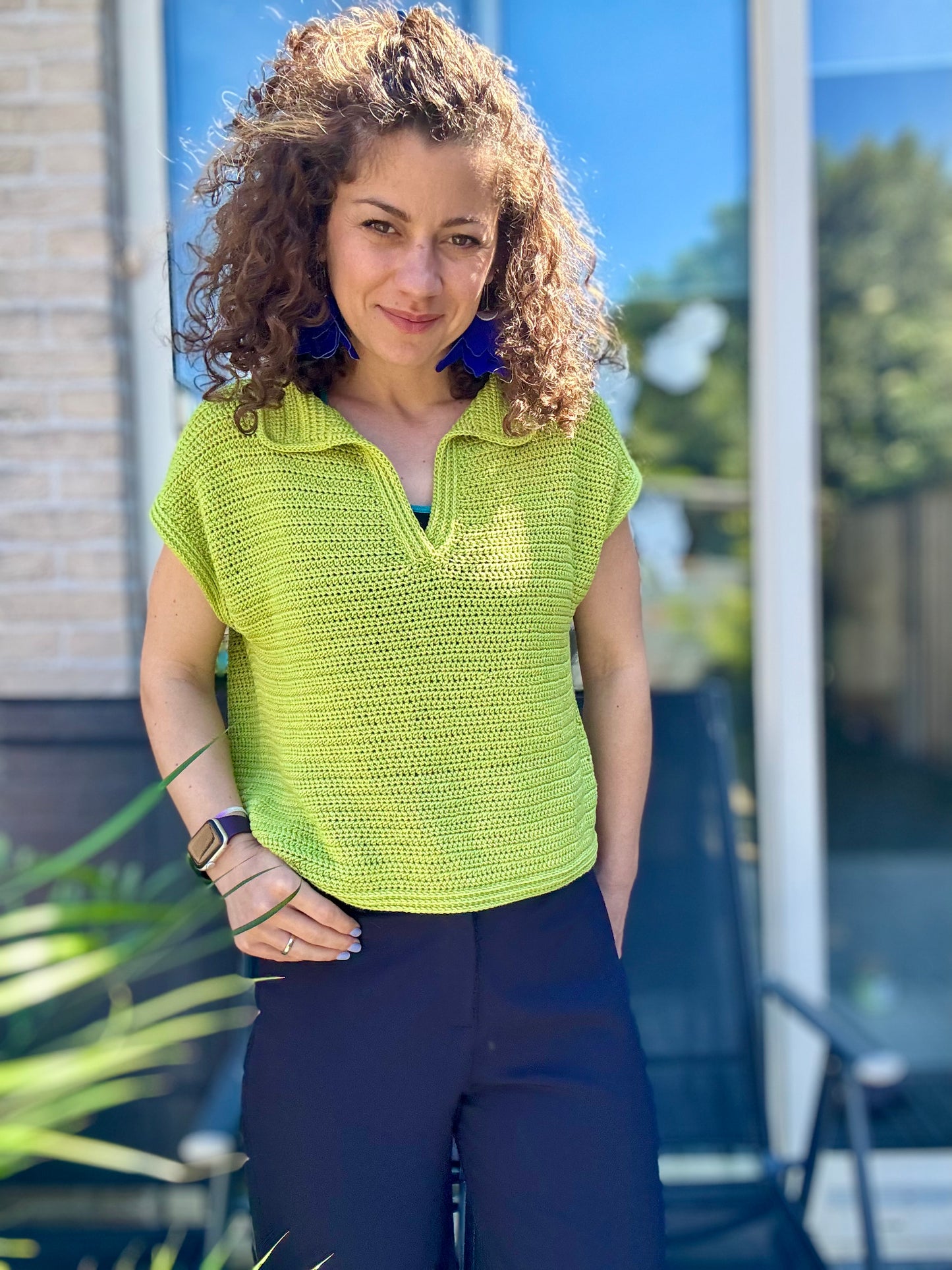 The Polo T-Shirt Crochet Pattern | Oversized, Drop-Shoulder Design (XS–5XL)
