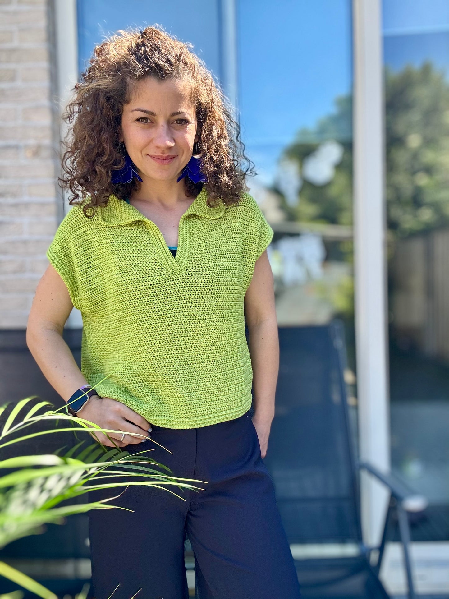 The Polo T-Shirt Crochet Pattern | Oversized, Drop-Shoulder Design (XS–5XL)