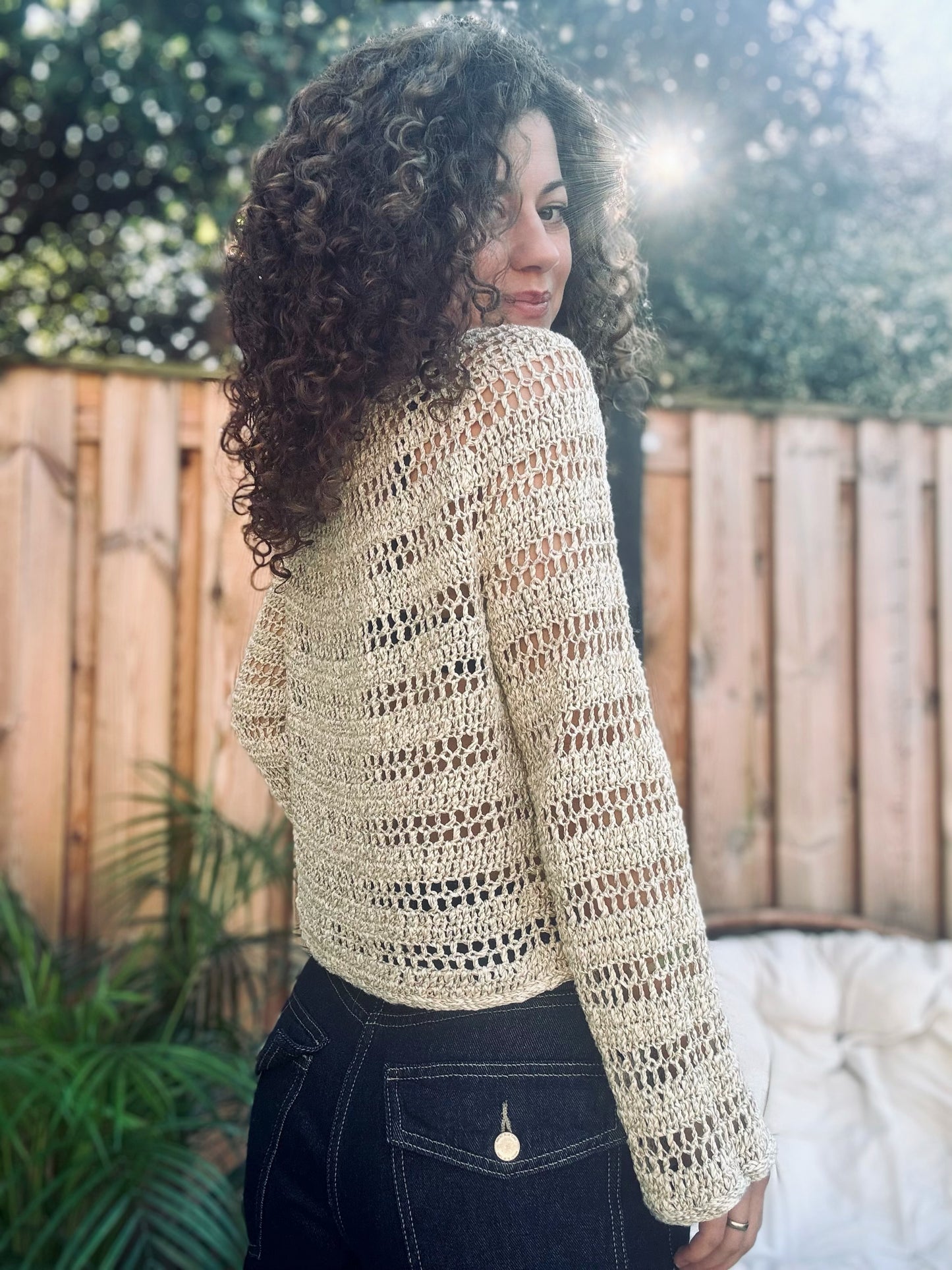 Morning Light Top – Crochet Pattern, Round Yoke Summer Top (PDF)