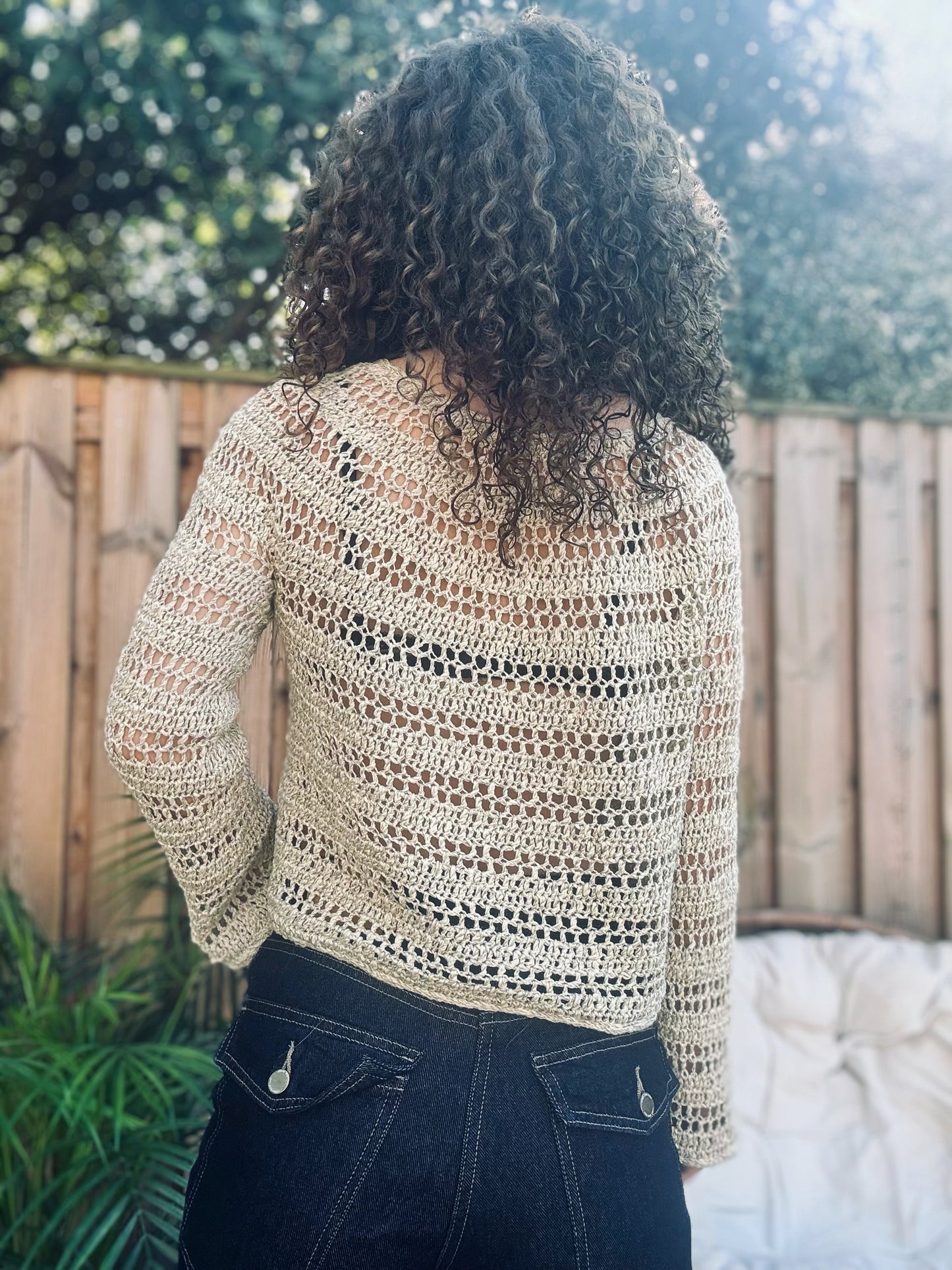 Morning Light Top – Crochet Pattern, Round Yoke Summer Top (PDF)